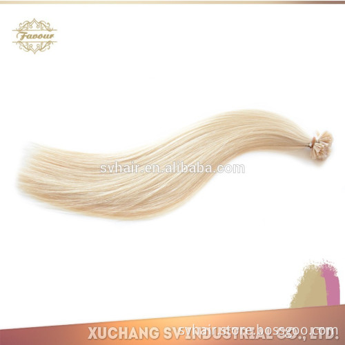high Quality u tip hair/nail tip hair extensions/remy u tip keratin human hair extension 60#